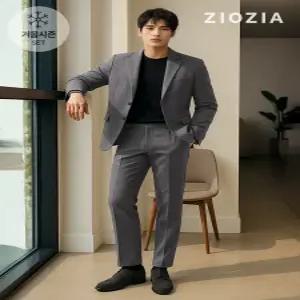 [지오지아][지오지아] 멜란지 그레이 캐주얼 셋업 수트 (AAD4KG1603_AAD4PP1603_MGR)