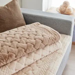 [롯데백화점]한일카페트 부드러운 윈터소프트 극세사 특대형 쇼파패드(85*240CM)