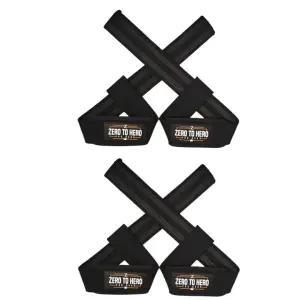 제로투히어로 헬스 손목 스트랩 풀업 논슬립 블랙 X2