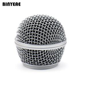 SM 58 마이크 헤드 그릴 메쉬 슈어 SLX2 무선 및 카디오이드 유선 전설적인 보컬 실버