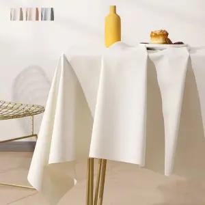 부드러운 가죽 방수 식탁보 테이블보 커버 130x130cm/행사용테이블보/식탁방수매트/평판식탁보