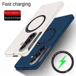 삼성 갤럭시 Z 폴드 7 6 5 4 3용 비즈니스 슬림 프레임리스 맥세이프 케이스, 고속 충전, 충격 방지 보호