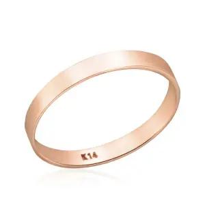 14K 2.5mm 민자 열손가락 레이어드 평반지 NPR32695