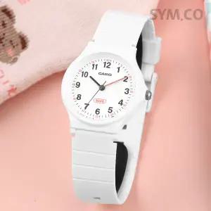 카시오 LQ-24B-7B 클래식 아날로그 바이오레진 팝 화이트 수능 수험생 여자 우레탄 시계 c