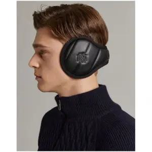 [닥스골프] 남여공용 블랙 로고장식 가죽 귀마개 DGMU3F703BK 775661