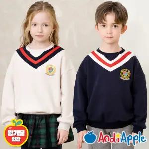 [앤디애플] 폼나게브이넥포인트왕기모티셔츠