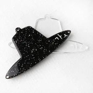 싼비즈 [6609-01]아크릴펜던트 한국 전통 키링만들기재료 갓 64.5x30mm ,1개