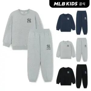 [MLB키즈공식]25FW스트릿 베이직 아트웍 기모 맨투맨 세트