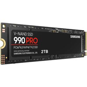 삼성 990 프로 SSD NVMe M.2 PCIe Gen4, 2280 내장 솔리드 스테이트 하드 드라이브, Seq. 하이엔드 컴퓨팅, 게임 및 헤비 듀티 워크스테이션, MZ-V9P2T0B/AM을 위한 읽기 속도 최대 7,450MB/s