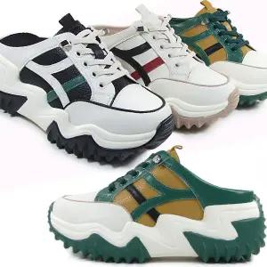 [뮤즈몰] TN913 / 6cm통굽 소가죽 여성슬리퍼/웨지힐/키높이/사무실/실내/운동화/슬립온/가을/겨울/뮬/회사/신발