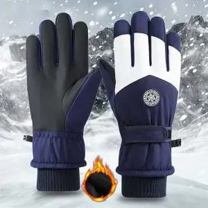 겨울 방한 스키장갑 스마트터치 생활방수 스트랩 밴딩 울반장갑