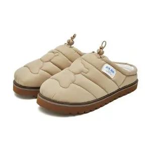 23.65 폴카1 패딩 방한 슬리퍼 베어 베이지