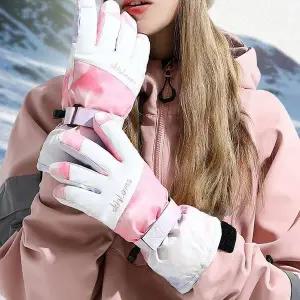 2색 1개 여자 스키장갑 터치장갑 방한장갑 보드장갑