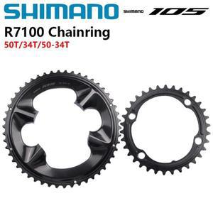 Shimano 105 R7100 Di2 크랭크셋 체인링 12s 34T/50T/50-34T 오리지널