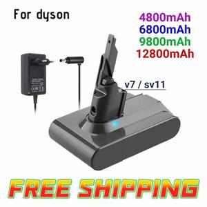 다이슨 V7 배터리 프로 진공 청소기 교체 용 100% 새 배터리 21.6V 12800mAh Li-lon 충전식 배터리