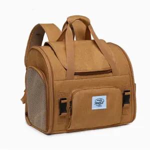 스페이스캣 고양이 강아지 이동가방 이동장 애견 3면통품 가로백팩형 이동가방