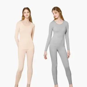 DCS5102 BYC 고급 순면 골면 레이스 여성 겨울 내의 내복 세트