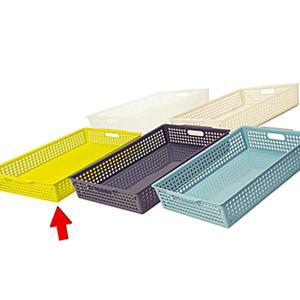 [2개구성] 정리바구니 수납바구니 5호 8.5L 플라스틱바구니 수납 1개 그린 41.8x29.8cm 바구니 정리