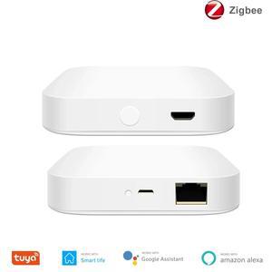 Tuya ZigBee 3.0 스마트 허브, 앱 음성 원격 제어용 무선/유선 게이트웨이 브리지, Alexa 및 Google Home A