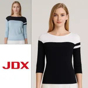 여성 니트 블럭형 칠부 라운드(X2TLT7440) 2종 택1