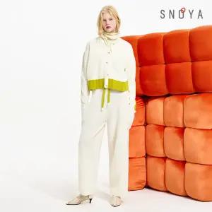 [SNOYA]스노야 25FW 메리노울100 컬러블록 가디건