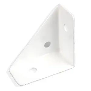 책상 모서리 다리보강판 삼각브라켓 화이트 화이트삼각브라켓