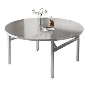 대형 원형 테이블 이동식 원탁 중식당 스테인레스 레스토랑