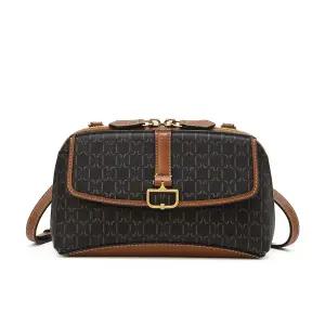 [닥스](센텀시티점)DCWA5E589W2 [25SS][BIRKBECK CHARLOTTE] 버크백샬롯 DD 패턴 가죽배색 미니 크로스백