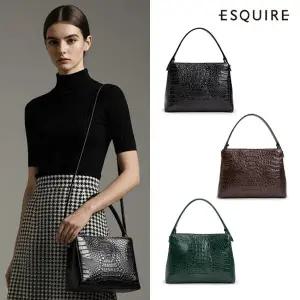 에스콰이아 25FW 벨라노 카이만 컬렉션 시그니처 토트백