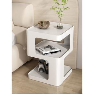 큐브스퀘어 모던 사이드테이블 협탁 50cm 쇼파 35x높이 길이 35x너비 화이트 침대