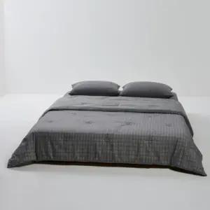 JAJU 자주 소프트 극세사 차렵이불 침구 Q 돌담그레이