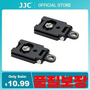 JJC 금속 퀵 릴리스 플레이트 Arca Swiss 1/4 어댑터 홀더 카메라 스트랩 용 마운트 클램프베이스 삼각대