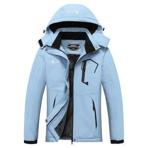 MOERDENG 여성 방수 스키 재킷 따뜻한 겨울 스노우 코트 산악 바람막이 후드 우비