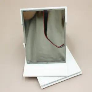 접이식 스탠드 거울 탁상용 화장대 휴대용 각도 조절 사각