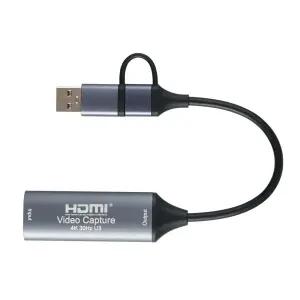 HDMI 비디오 캡쳐 보드 영상 오디오 카드 4K 30Hz 사진 장비 편집 USB 동글