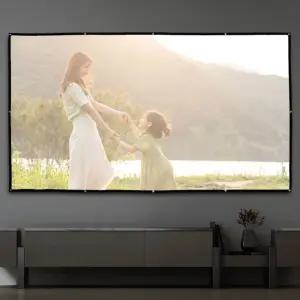 이동형 빔프로젝터 스크린(330x187cm) (16:9비율)이동용 휴대용 자취방 사무실 영화 가정용