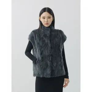 KARRA (77까지)리얼밍크100%캡슬리브베스트KF5WVT002M-F 410490