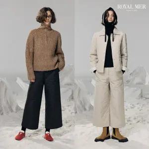 로얄메르 다이아몬드 퀼팅 8부 팬츠