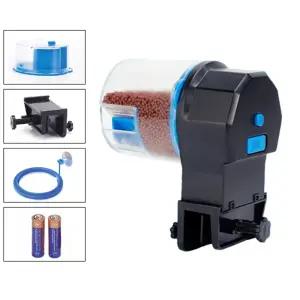 물고기 어항 자동 먹이 급여기 BLUE 12시간 24시간 조절 원터치 열대어 관상어 사료 추출기