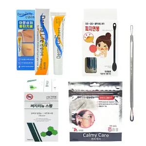 인생더마 15g+카미 원형 혼합 낱개57매입+여드름 압출기 고리형+풍성 피지면봉 30개입+삼현써지스왑100매입