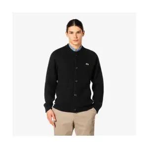 [국내매장정품] 라코스테 LACOSTE 남성 크루넥 방모 가디건 [블랙] AH503E-55N031 132658