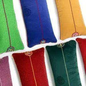 국산 꽃담음 면 메밀 베개전통 문양 피그먼트 고급 사각 가정용 선물용 먼트