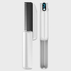 미니 무선 빗 고데기 헤어브러쉬 매직기 휴대용