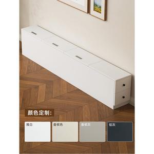 침대 틈새 수납장 틈새장 사이드 수납함 폭좁은 (오른쪽) 조립 수납 200X40X25CM 흰색 다용도 옆 슬림