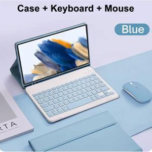 삼성 갤럭시 탭 A9 8.7 인치 태블릿 키보드 케이스 SM-X110/X115/X117 Funda 용 분리형 커버