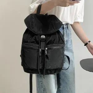 여성용 스트링 백팩 지퍼 포켓 일상 스타일