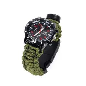 [골드스마일]밀리터리 캠핑 등산시계 카키 시계 야외 다기능