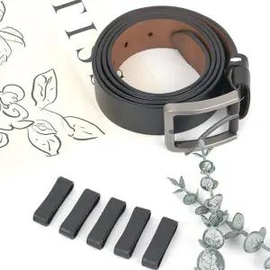 부자재 가죽 벨트 고리 5개입 검정