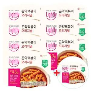 [NS홈쇼핑]라이틀리 곤약떡볶이 300g 오리지널 7+1개[35286371]