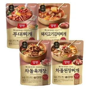 [동원][N]양반 수라 부대찌개 460g 2개 + 돼지고기 김치찌개 460g 2개/된장찌개/육개장..[35208035]